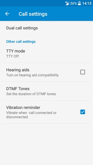 Select Dual call settings