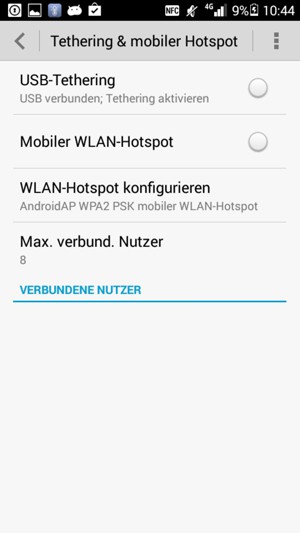 Wählen Sie WLAN-Hotspot konfigurieren