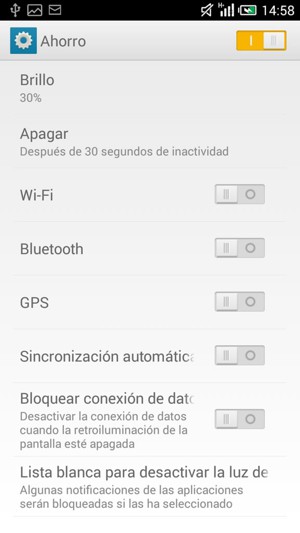 Active Wi-Fi, Bluetooth y GPS