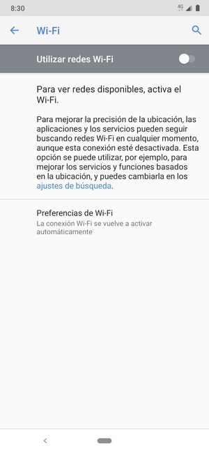 Active Utilizar redes Wi-Fi