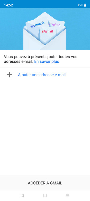 Sélectionnez Ajouter une adresse e-mail