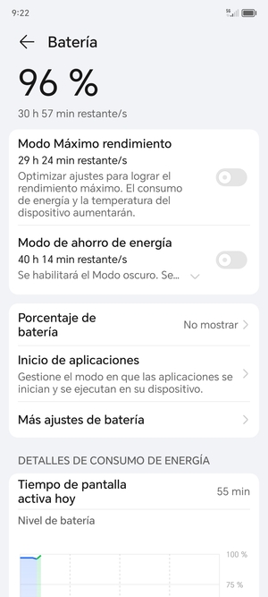 Active Modo de ahorro de energía