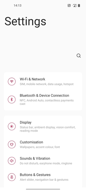 Select Wi-Fi & Network