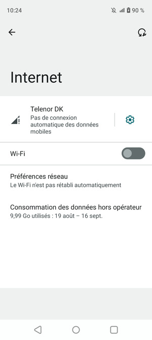 Activer le Wi-Fi