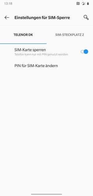 Wählen Sie Public und PIN für SIM-Karte ändern