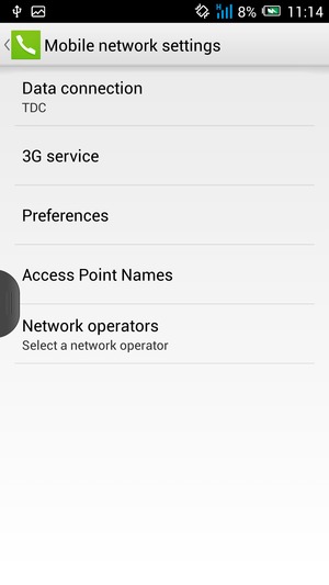 Select  3G service
