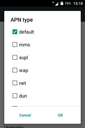 Check the default checkbox and select OK