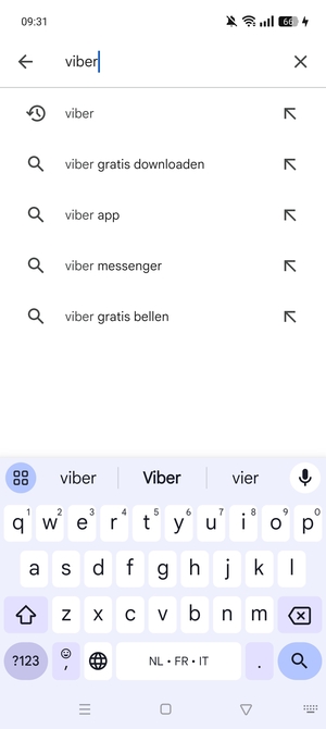 Voer de app-naam in en selecteer Zoeken