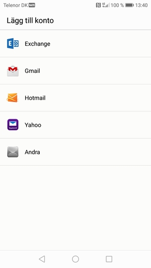 Välj Gmail
