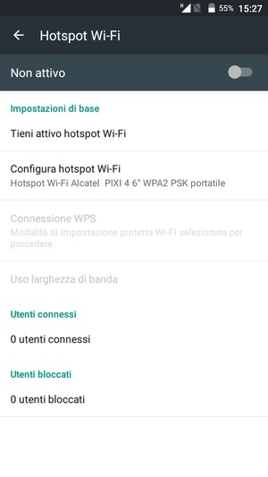 Attiva Hotspot Wi-Fi