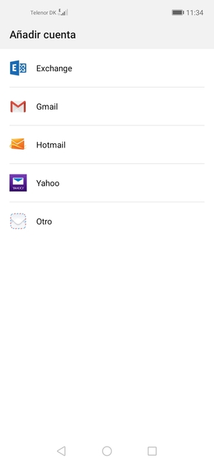 Seleccione Hotmail