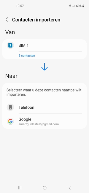 Selecteer Google