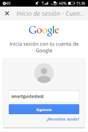 Inicie una sesión en Google
