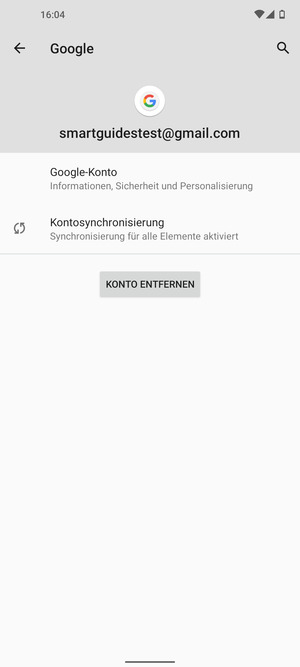 Wählen Sie Kontosynchronisiserung