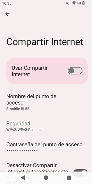 Active Usar Compartir Internet