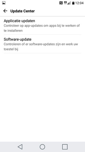 Selecteer Software-update