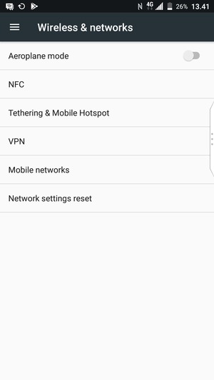 Select Tethering & Mobile Hotspot