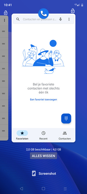 Selecteer ALLES WISSEN om alle actieve apps te sluiten