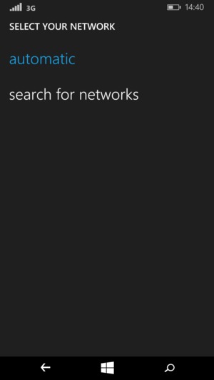 Select search for networks