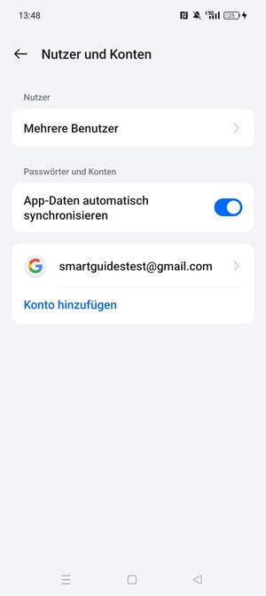 Wählen Sie Ihr Google Konto