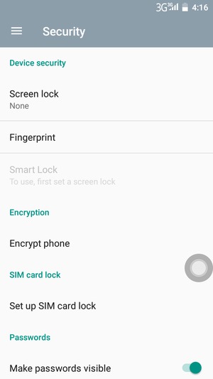 To change the PIN for the SIM card, return to the Security menu and select  Set up SIM card lock