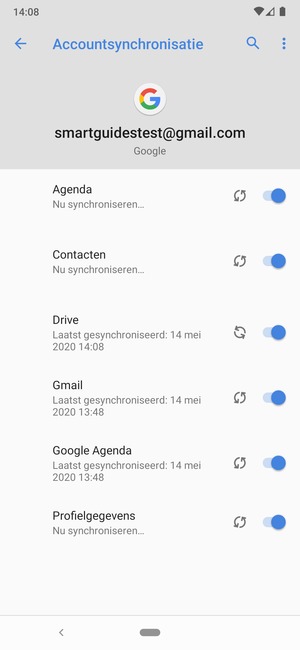 Uw contactpersonen van Google worden nu gesynchroniseerd met uw telefoon