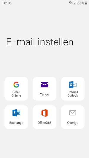 Selecteer Gmail G Suite