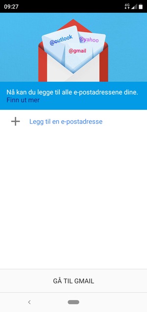 Velg Legg til en e-postadresse