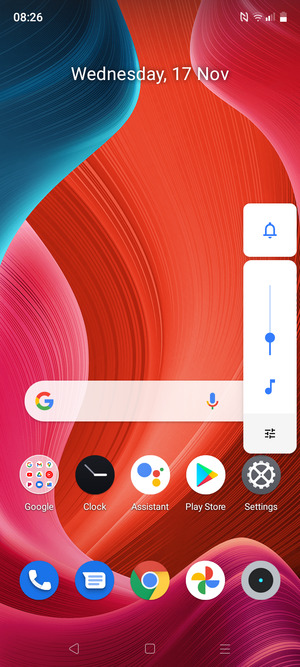 Select Sound to change to vibration mode