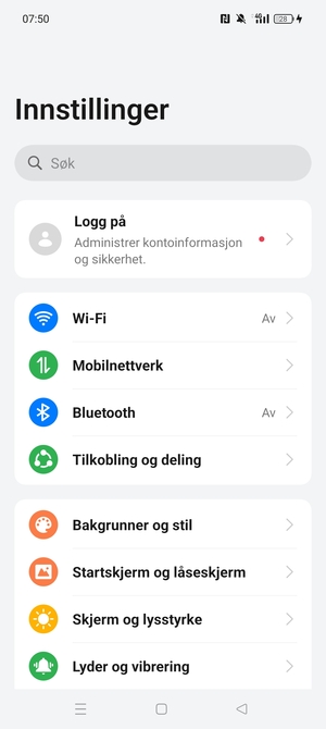 Velg Mobilnettverk