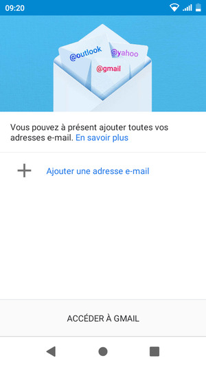 Sélectionnez Ajouter une adresse e-mail