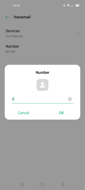 Enter the Number and select OK