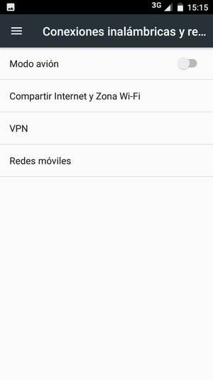 Seleccione Compartir Internet y Zona Wi-Fi