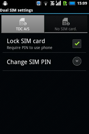 Select SIM card and select Change SIM PIN
