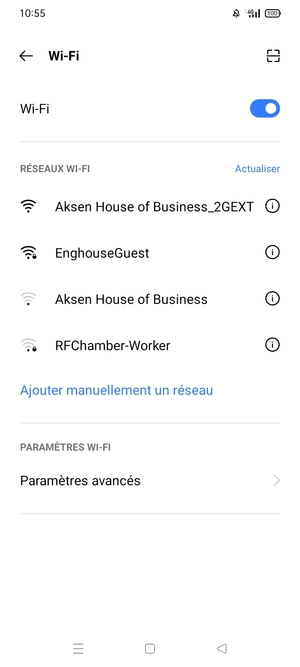 Sélectionnez le réseau sans fil auquel vous souhaitez vous connecter