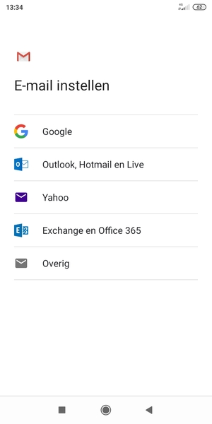 Selecteer Outlook, Hotmail en Live