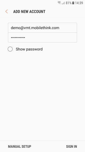 Enter your Email address and Password. Select SIGN IN