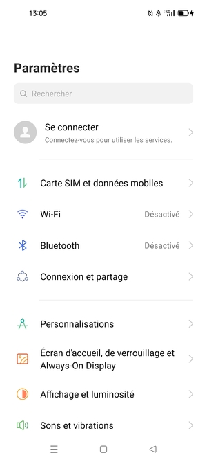 Sélectionnez Wi-Fi