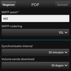 Selecteer SMTP-codering