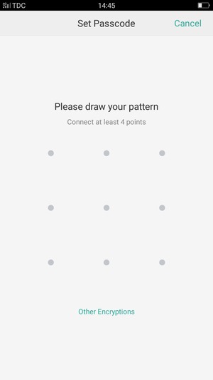 Draw an unlock pattern