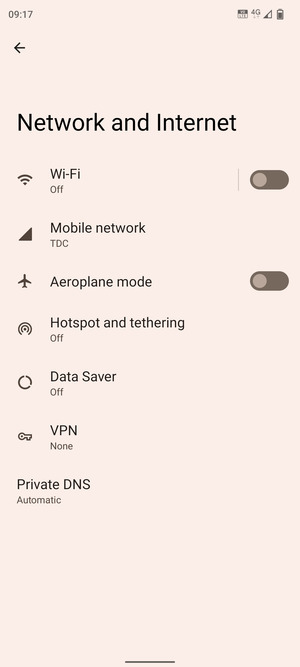 Select Hotspot and tethering