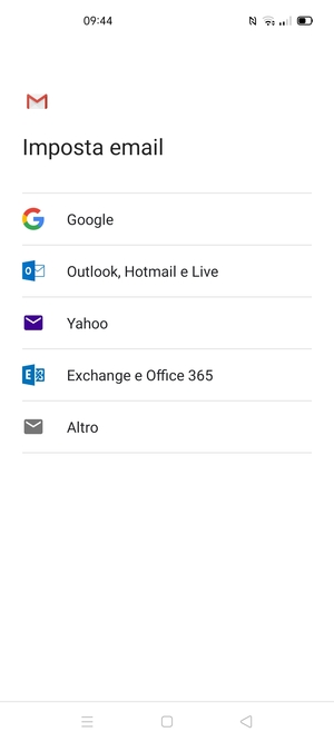 Seleziona Outlook, Hotmail e Live