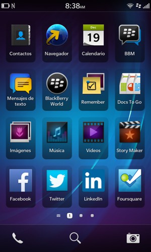 Seleccione BlackBerry World