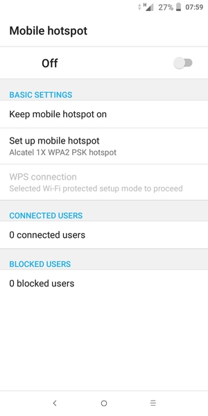 Select Set up mobile hotspot