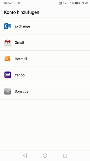 Wählen Sie Gmail