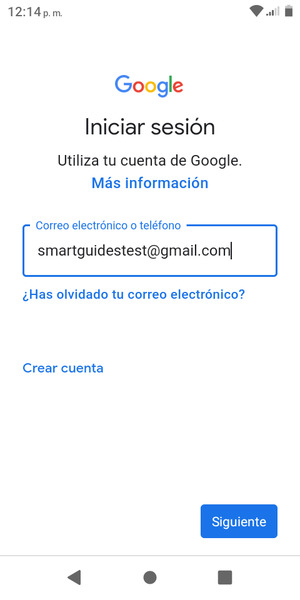 Introduzca su dirección de correo electrónico y seleccione Siguiente