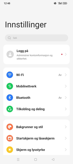 Velg Mobilnettverk