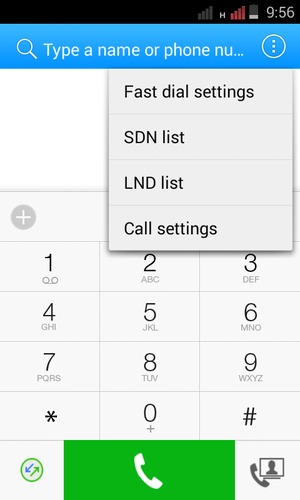 Select Call settings