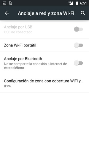 Seleccione Zona Wi-Fi portátil
