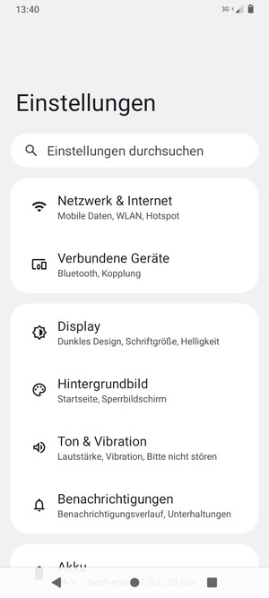 Wählen Sie Netzwerk & Internet